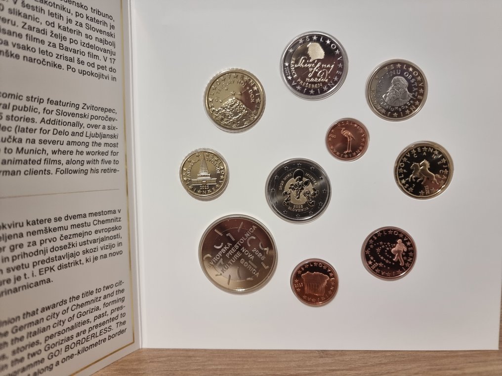 Σλοβενία. Proof Set 2025 (incl. 2 euro "Miki Muster") #1.0