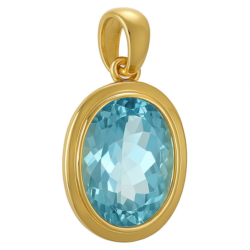 吊坠 - 18K包金 黄金 -  4.75ct. tw. 黄宝石 #3.2