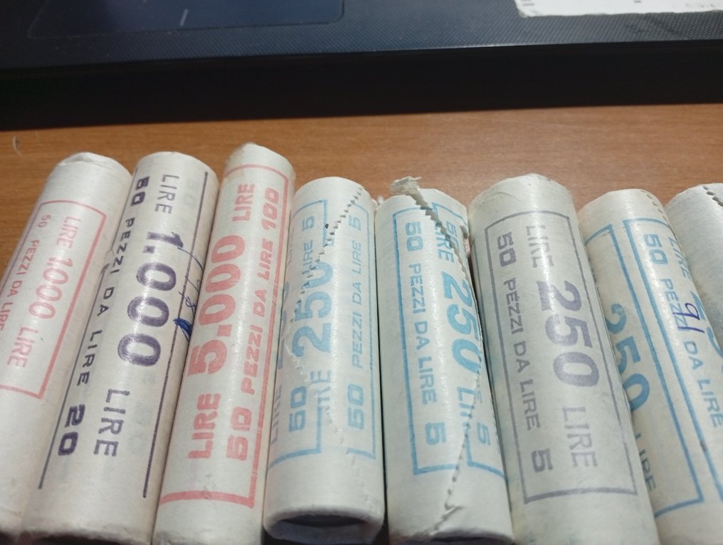 Itália, República Lotto 7 rotolini - anni vari  (Sem preço de reserva) #2.1