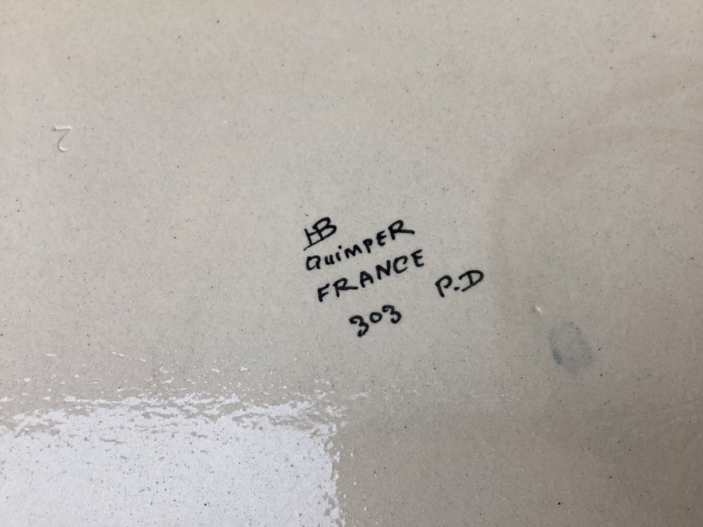 Henriot Quimper - 咖啡套装 (8) - 陶器 - 已上桌的面对面交流 #4.3