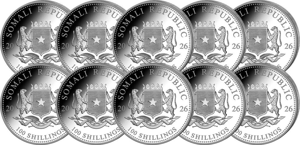 10 troy-uns - Silver .999 - Elephant 2026 - 311 gram - fine silver #1.0