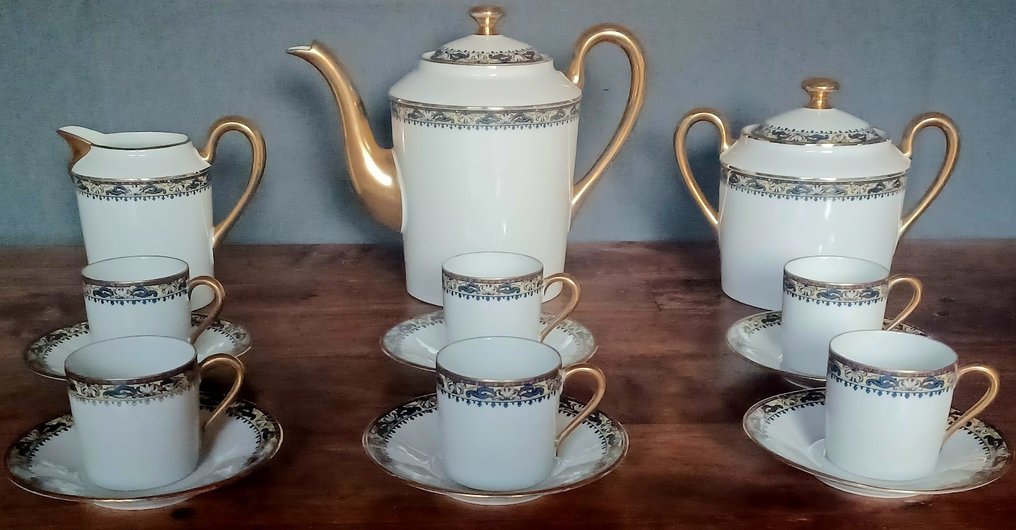 Lefort & Cie Limoges - Set da caffè (9) - Porcellana #1.0