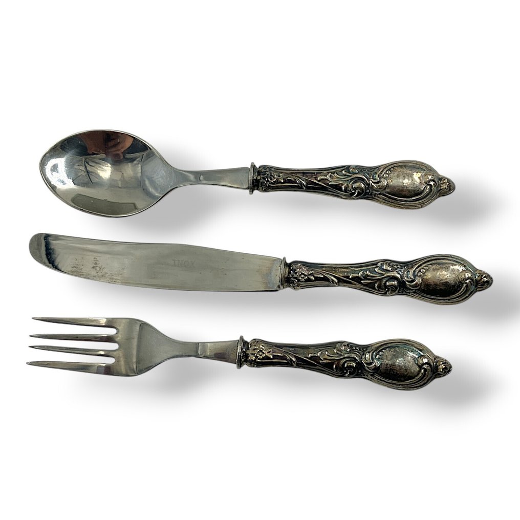 餐具套裝 - 銀 - 复古餐具套装 #3.2