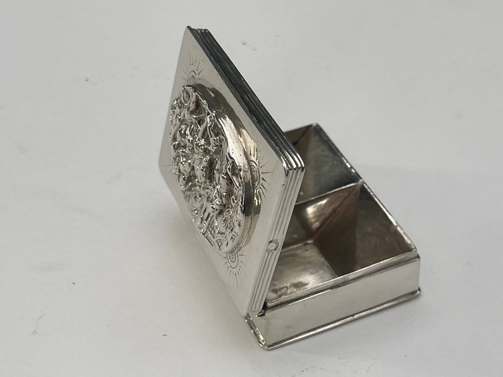 Veit Enthoven,  zilversmid - Pillendose - .833 Silber - Silbernes Pillendöschen #1.0