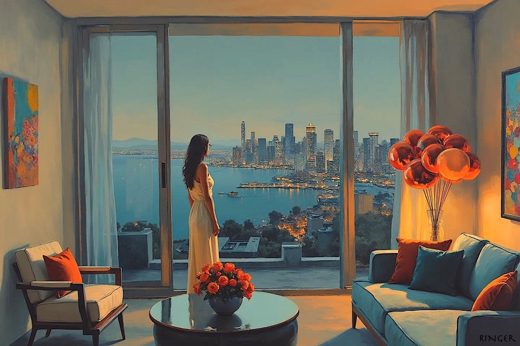 RINGER - Los Angeles View Toile 1/1 XL #1.0