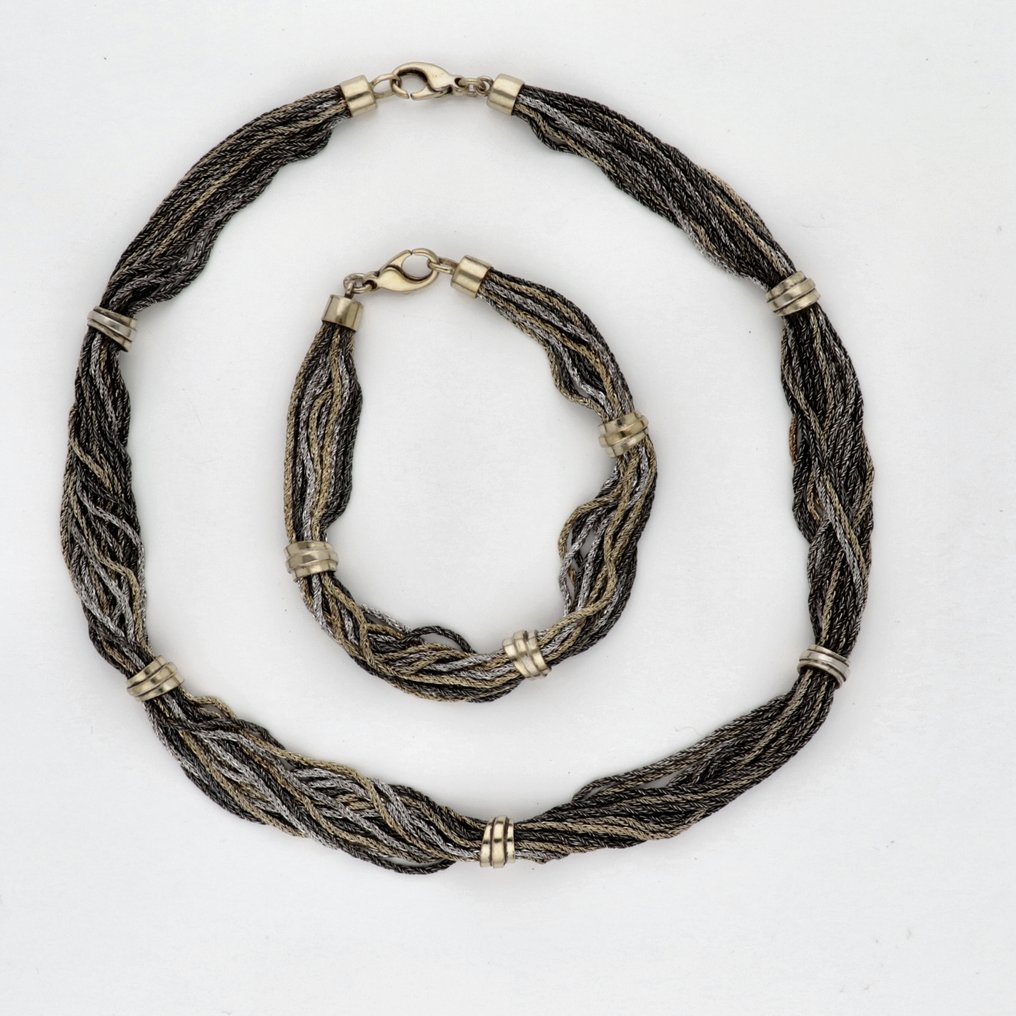 Ohne mindestpreis - 2-teiliges Schmuckset Silber #1.0