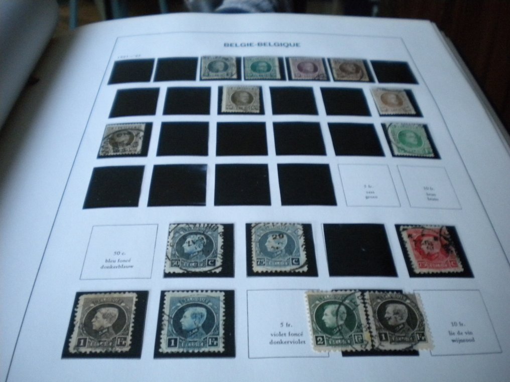 比利時  - Davo 1849 至 1961 年的专辑，包含一些邮票。 #2.1