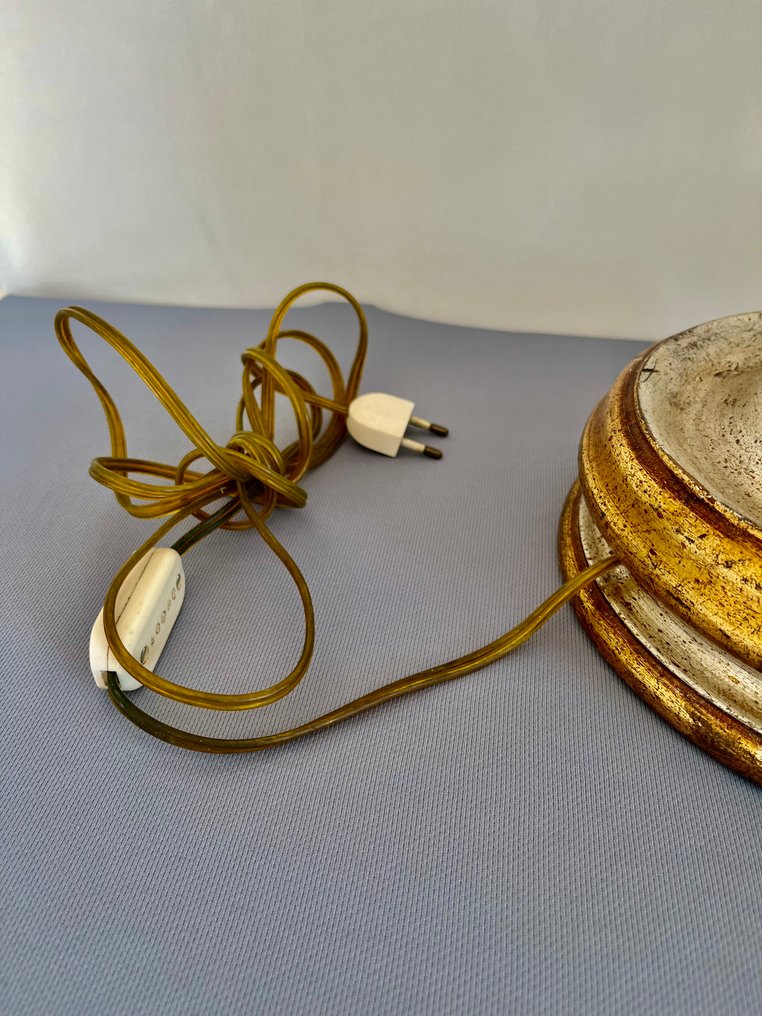 Candelero - Madera dorada - Antiguo candelabro #2.1