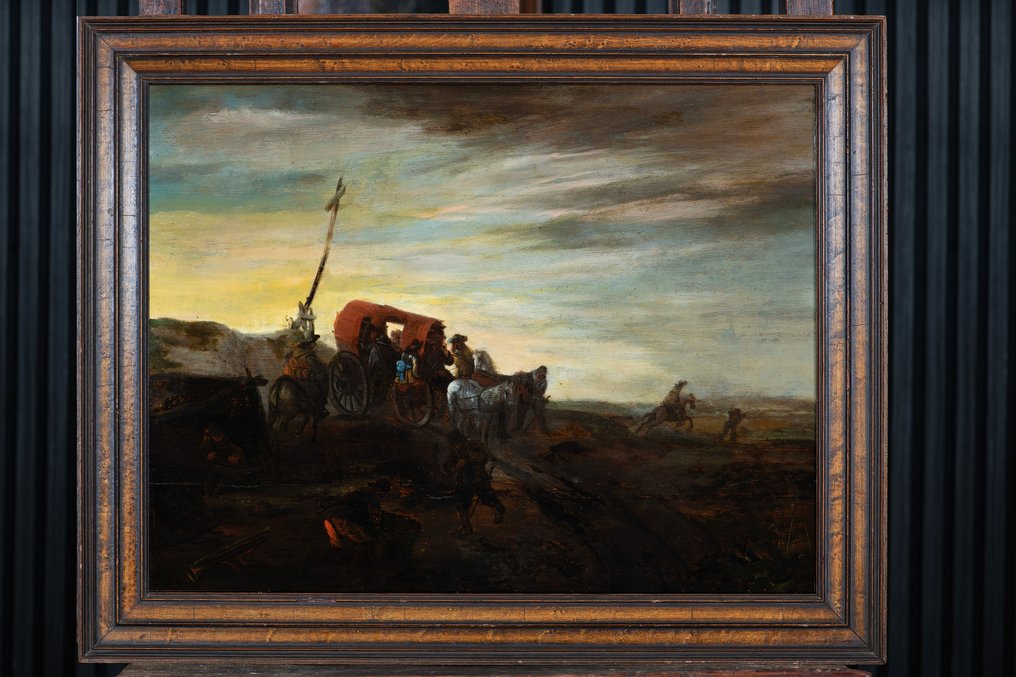 Hollandse School (XVII) - Struikrovers (NO RESERVE) #2.1