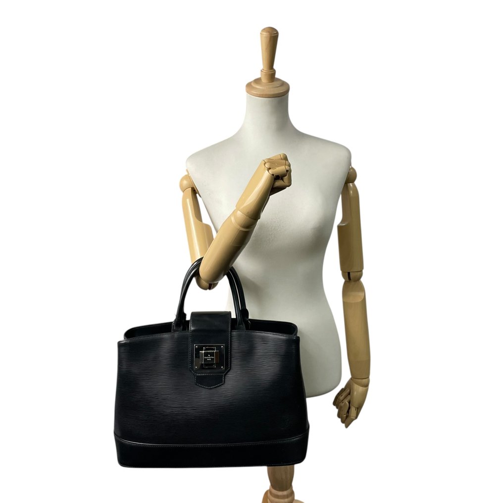 Louis Vuitton - Mirabeau GM Epi Leather Structured Handbag Top Handle Noir - Τσάντα #3.2