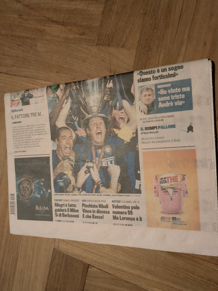 Inter Milan - Champions League - Diego Milito - 2010 - Αναμνηστικά εκδηλώσεων, Εκτύπωση  #3.2