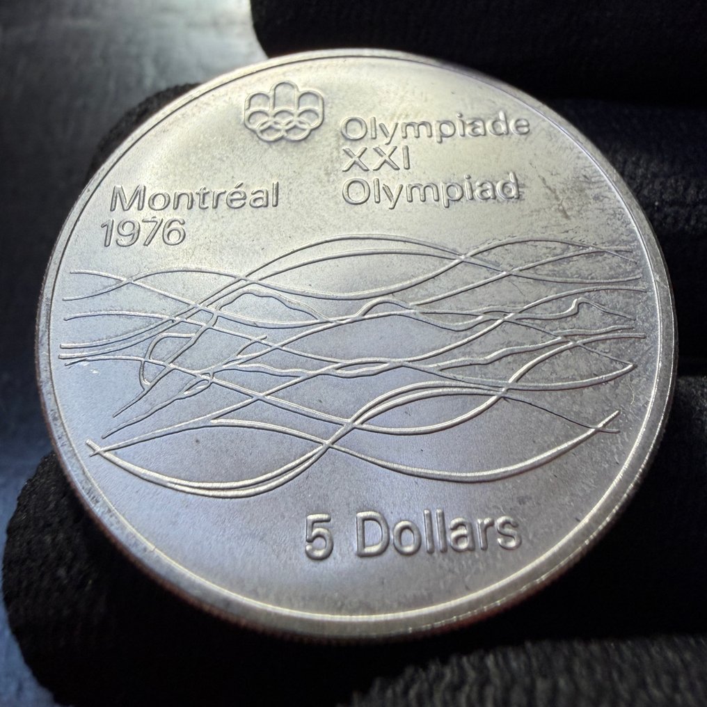 加拿大. Elizabeth II. 5 Dollars 1976 / Olimpiadas Montreal  (沒有保留價) #4.3