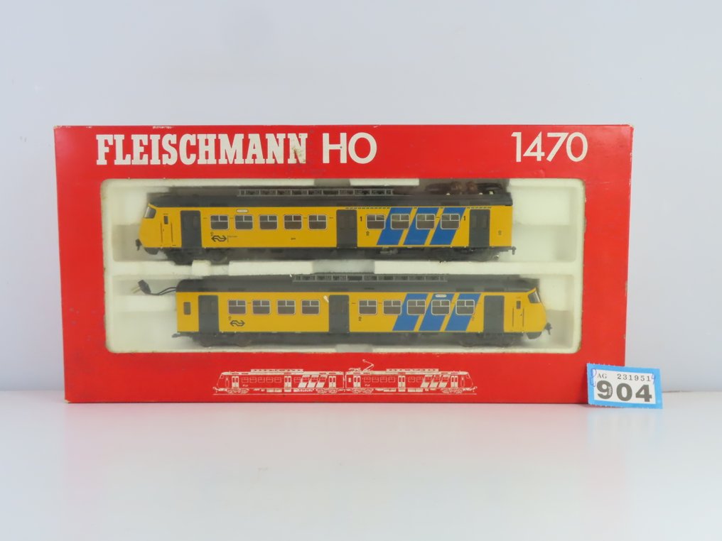 Fleischmann H0 - 1470 - Triebwagen (1) - 2-teiliger Satz Plan Y "Sprinter" Digital - NS #2.1