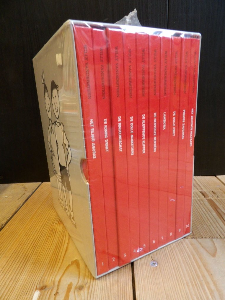 Suske en Wiske - Met Suske en Wiske terug in de geschiedenis - 1 t/m 10 in verzamelbox - 1 X-boks med 10 albums - 2010 #1.0