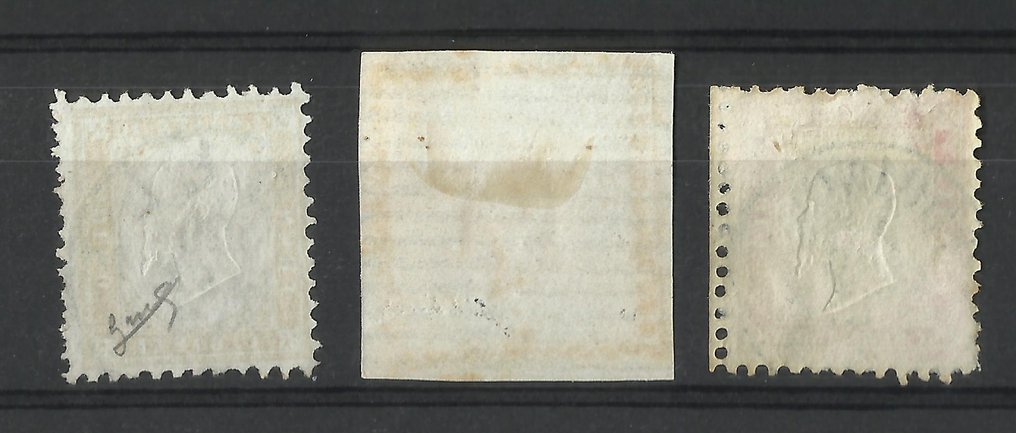 意大利王国 1862 - 三个价值观 - Sassone NN. 1, 2, 3 #3.2