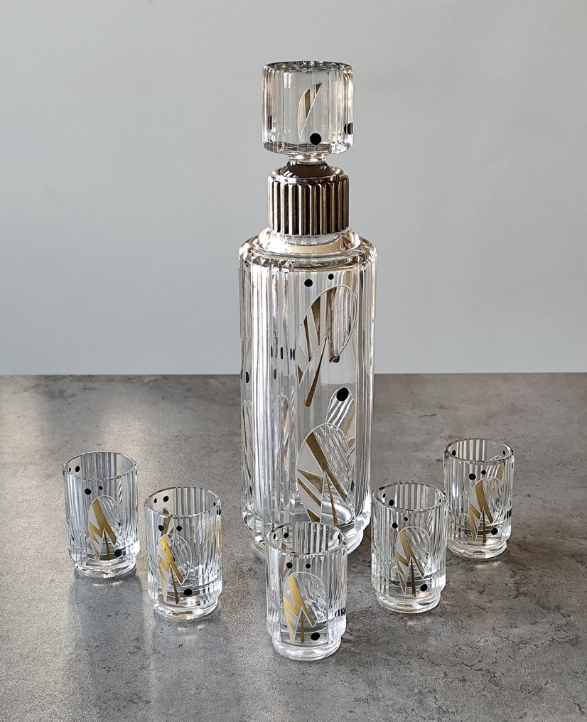 karl Palda - 酒具組 (6) - .800 銀 - Decò 酒类服务 #1.0