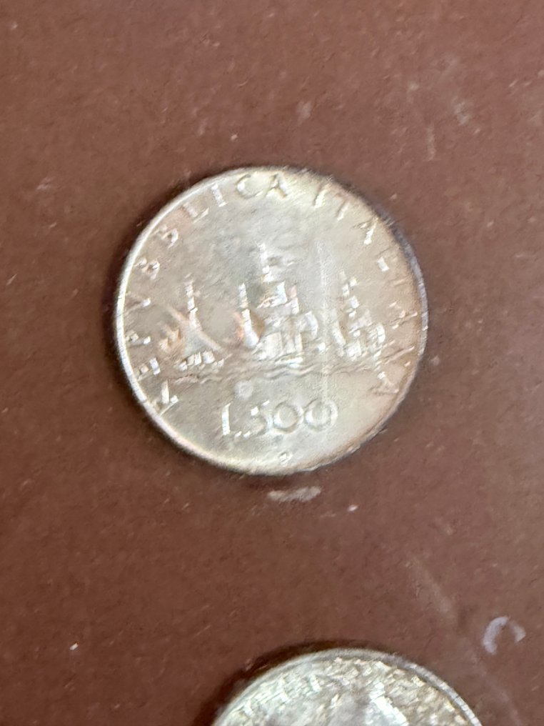 Ιταλία, Δημοκρατία 500 Lire 1961 "Unità d'italia" (3 monete) in quadretto (χωρίς τιμή ασφαλείας) #3.2