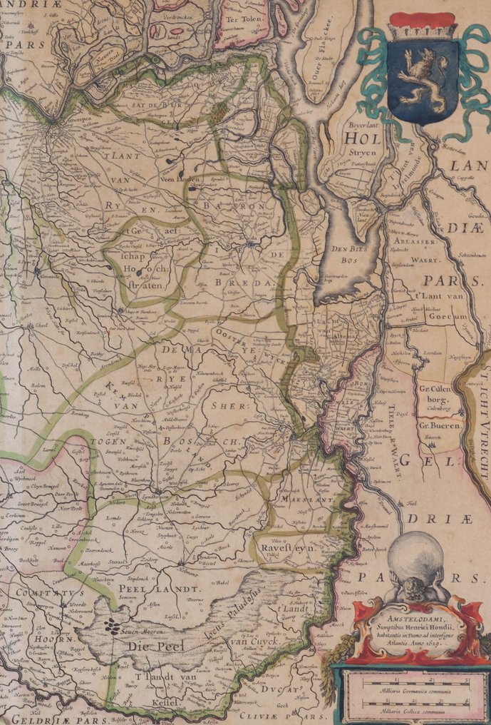 Henricus Hondius (1573-1650) - Kaart van Brabant, 1629 #2.1