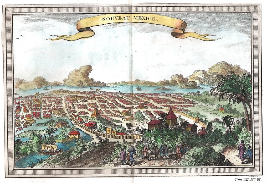 Μεξικό - Μεξικό Σίτι; N. Bellin - Nouveau Mexico - 1751-1760 #1.0