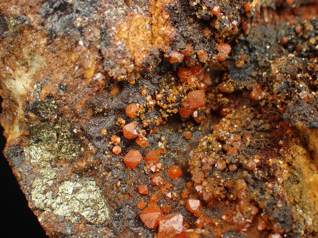 Σκούρο πορτοκαλί Wulfenite Κρύσταλλοι στη μήτρα - Ύψος: 80 mm - Πλάτος: 60 mm- 314 g #3.2