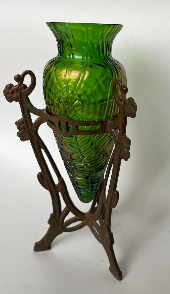 Kralik - 花瓶  - 玻璃, 金屬 - 装饰 Spinneweb #4.3