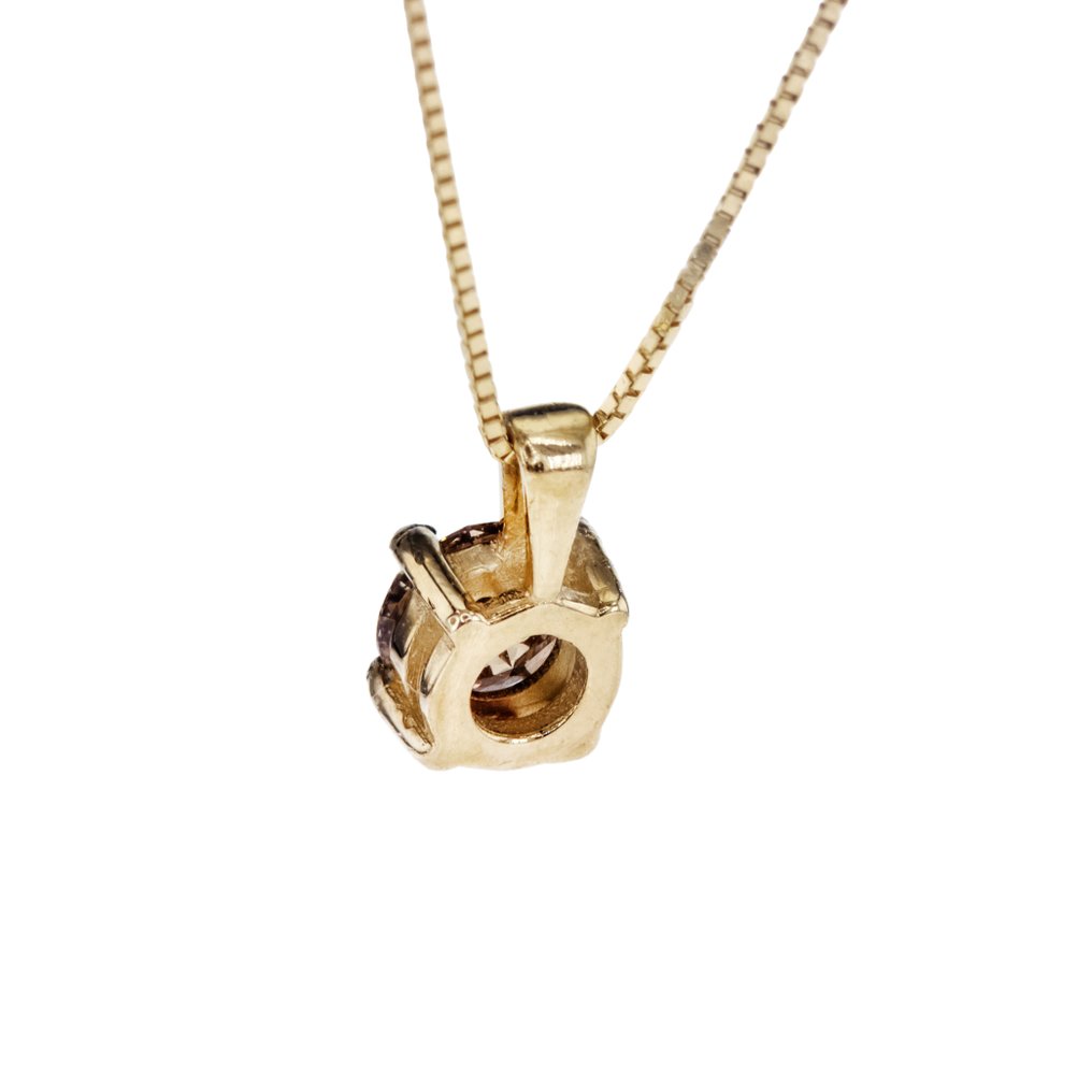 χωρίς τιμή ασφαλείας - Κολιέ - 14 καράτια Κίτρινο χρυσό -  0.59ct. tw. Διαμάντι (Φυσικού χρώματος) #4.3