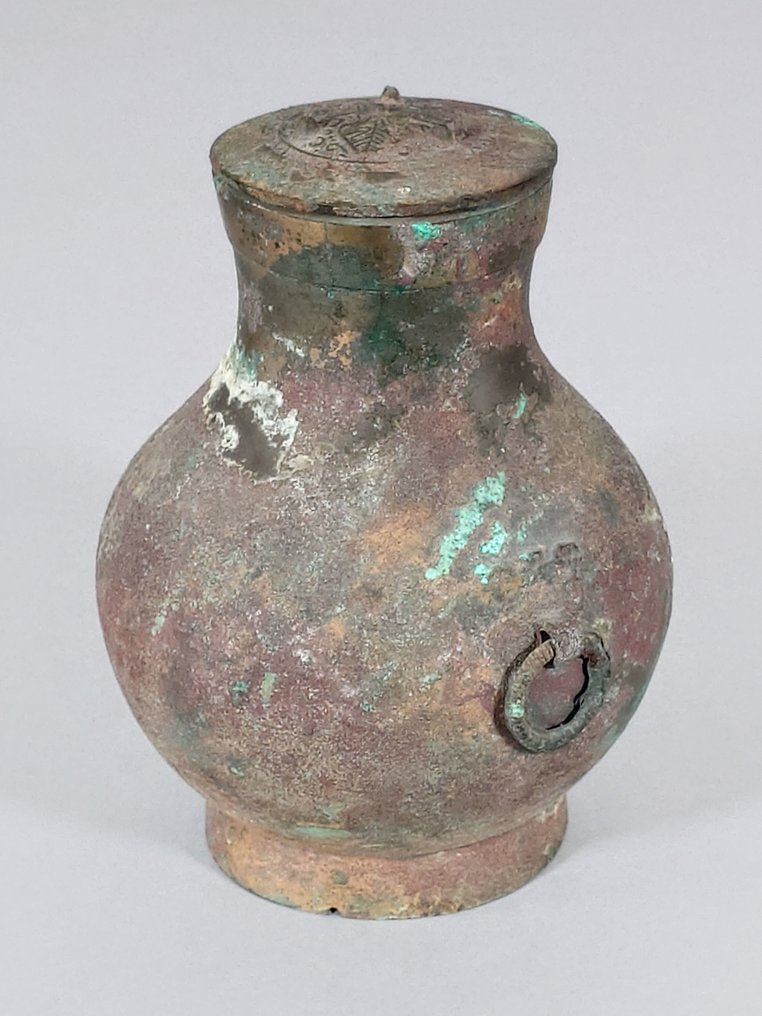 'Zhong Hu' δοχείο - Μπρούντζος - Κίνα - Han Dynasty (206 B.C.- 220 A.D.) #4.3