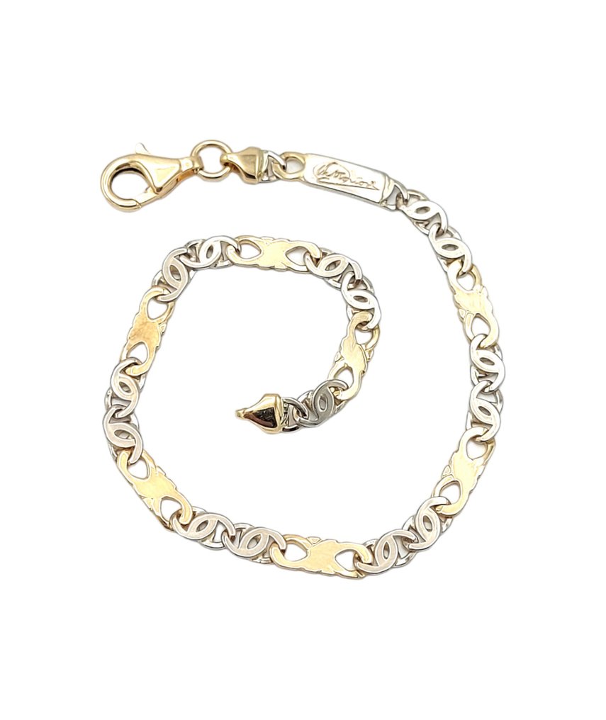 Βραχιόλι - 18 καράτια Κίτρινο χρυσό, Λευκός χρυσός #1.0