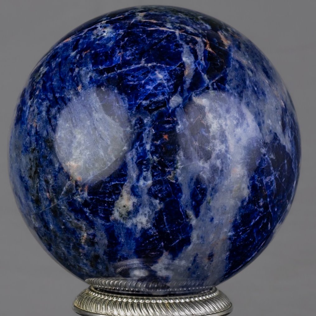方钠石 优质方钠石王蓝色球体 - 高度: 10.8 cm - 宽度: 10.8 cm- 1650 g #1.0