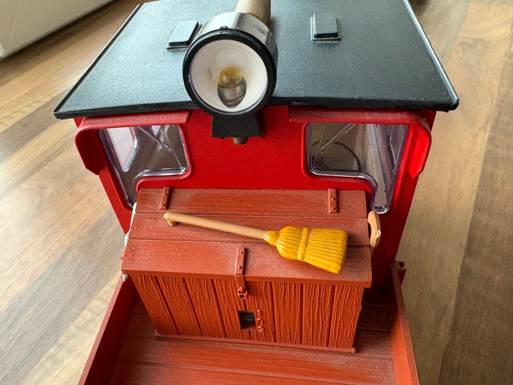 LGB G - Diversen - 火车组 (5) - Werktrein Schoema的“Rottenfahrzeug”配备四个低边轨车厢。 #2.1