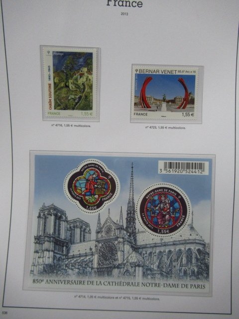 Franța 2013 - Colecție superbă de timbre și blocuri în foițe Yvert și Tellier. #4.3