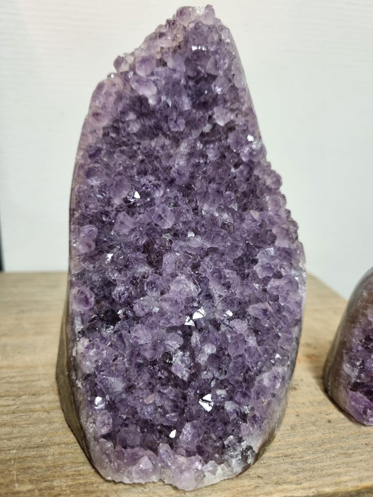 HQ 紫水晶，抛光边缘，尺寸为13.3 - 5.7 厘米- 1082 g - (2) #1.0