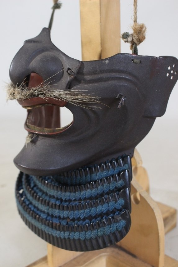 Mengu/Menpo - Ιαπωνία - Τετσού Σαμπινουρί Μένπο με Κιρίτσουκε Κοζάνε Μεντάρε των Σαμουράι : E2-995 Edo Period (1600-1868) #1.0