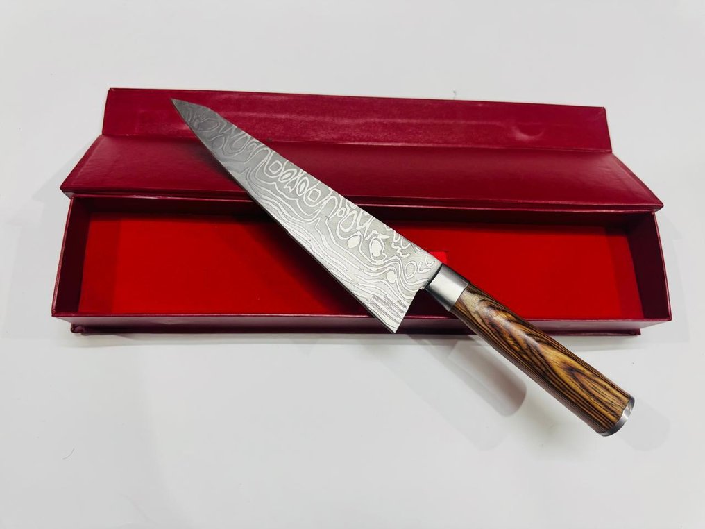 厨刀 - Nakiri bōchō -  日本菜刀（0102） - VG 10钢材，少钢及异国木柄 - 日本 - 日本的 Nakiri 刀 #1.0