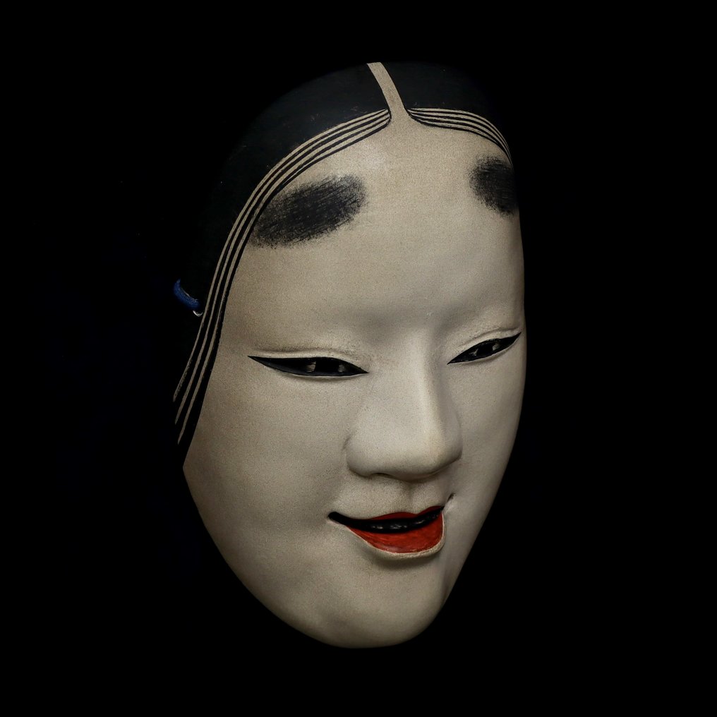 Μάσκα Noh - Ξύλο - HANA-KOOMOTE μικρό πρόσωπο λουλουδιού #2.1