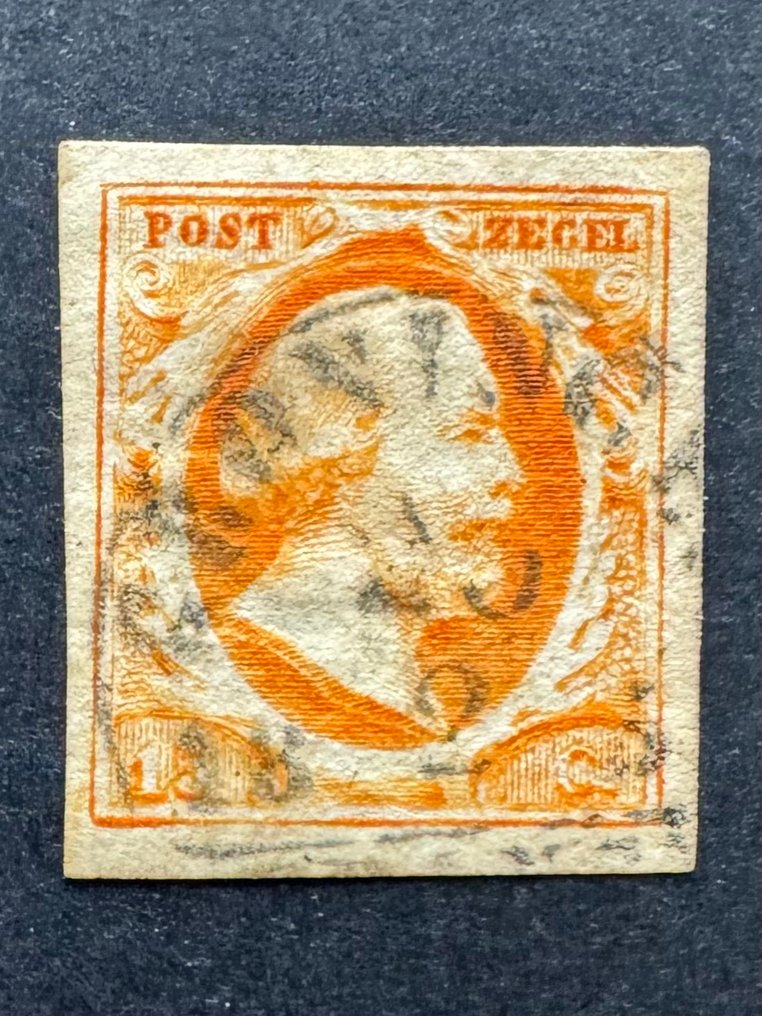 Ολλανδία 1852 - Ο Κόινγκ Βίλλεμ Γ' με την Kampen A και την Groningen B. - NVPH 3a en 3b #3.2