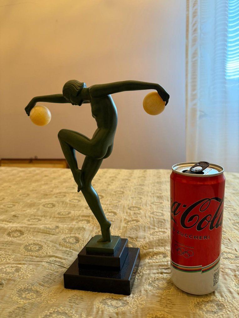 Max le Verrier - Statuetta - danzante nuda - Metallo #2.1