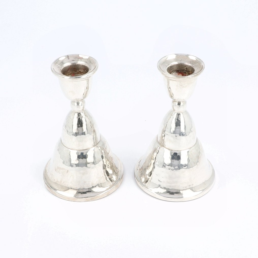 Schipper & van Wijk - Art-Deco - Lysestage (2) - .833 sølv #1.0