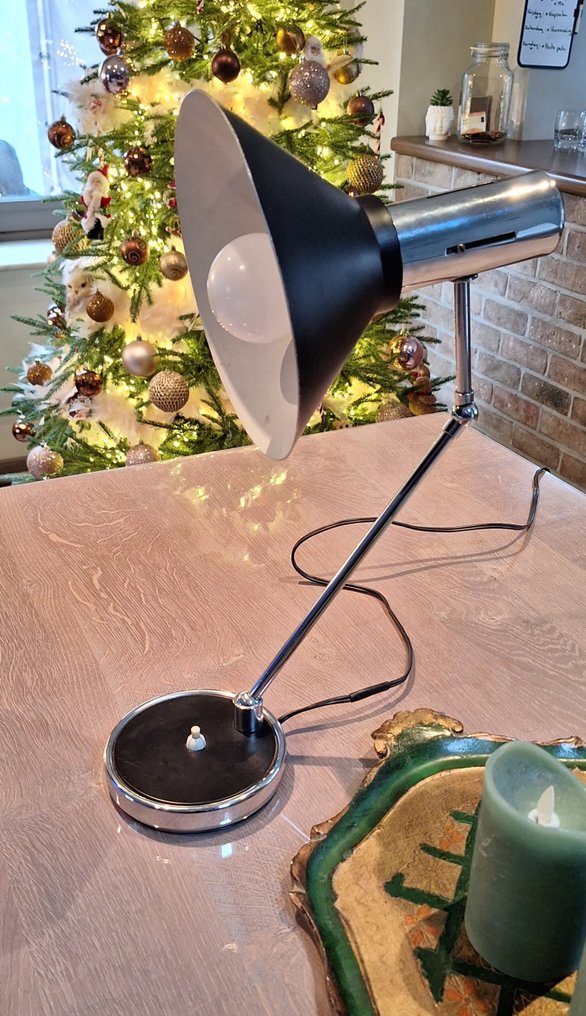 台灯 - 金属, 铬, 钢 - 复古台灯 #1.0