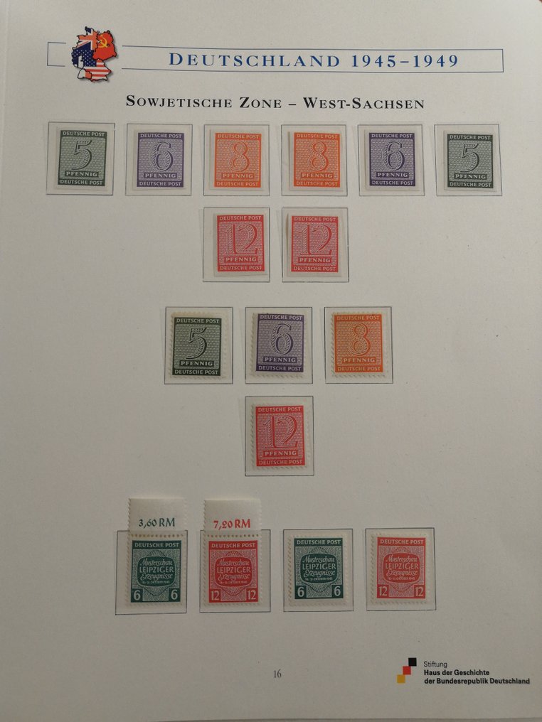 Συμμαχική Κατοχή - Γερμανία (Σοβιετική ζώνη) 1945 - Θουριγκία και Δυτική Σαξονία, Συλλογή #4.3