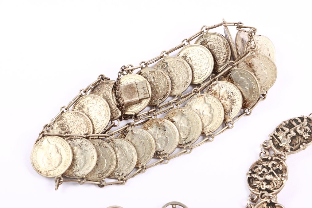 Ingen mindstepris - Armbånd Sølv - 3 antikke #1.0