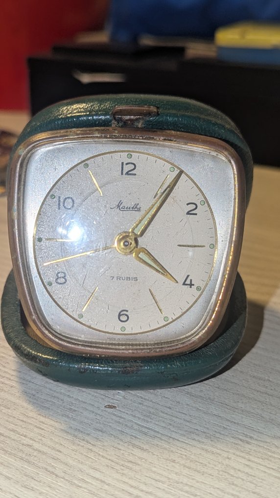 Ρολόι ταξιδιού - Mouthe -   Δέρμα, Ορείχαλκος - 1950-1960 #2.1