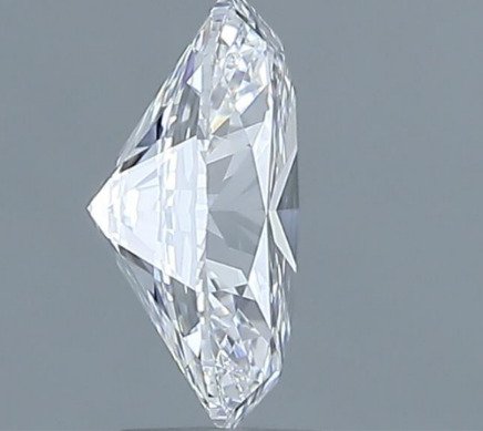 1 pcs Diamant  (Natur)  - 0.63 ct - Oval - D (farveløs) - VVS2 - Gemological Institute of America (GIA) #2.1