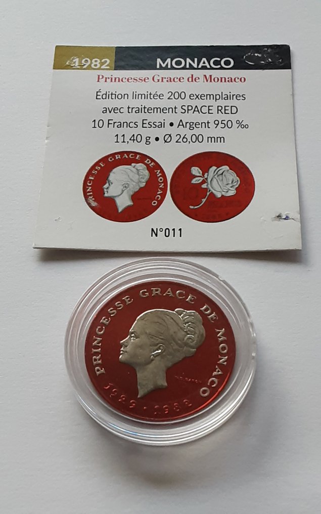 Monaco. 10 Francs 1982 Grace Kelly  (No reserve price) #4.3