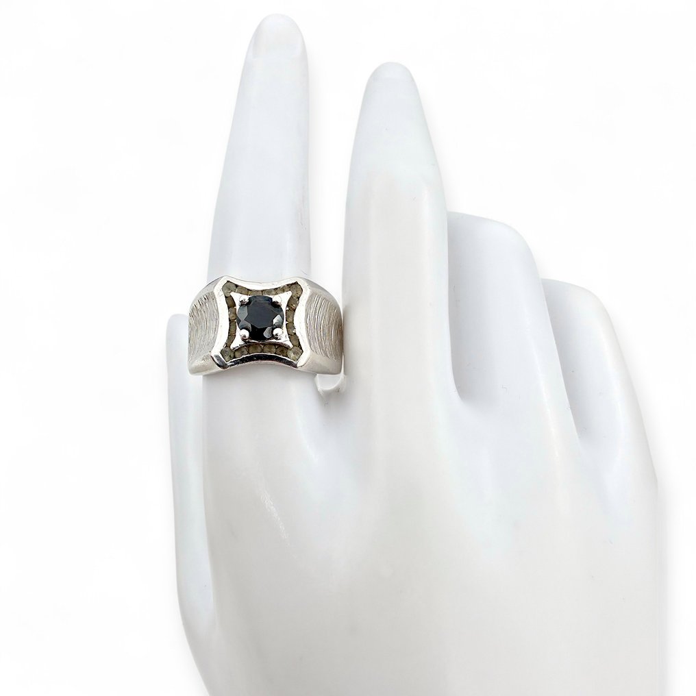 χωρίς τιμή ασφαλείας - Δαχτυλίδι Ασημί - Sapphire (Πιστοποιημένο) #3.2