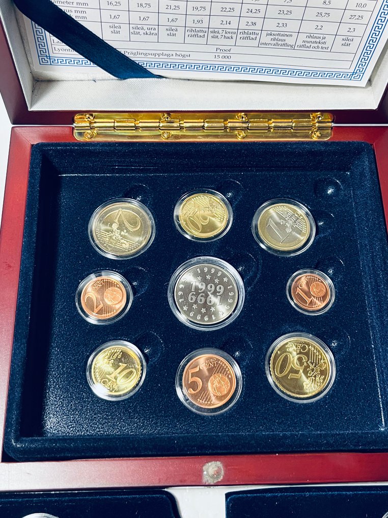 芬兰. Proof Set 1999/2001  (没有保留价) #1.0