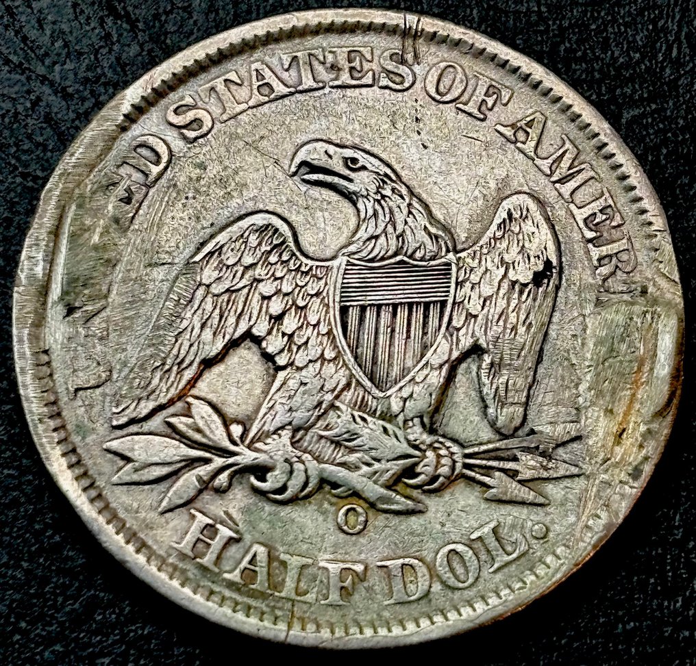 Ηνωμένες Πολιτείες. ½ Dollar 1858-O Seated Liberty Half Dollar  (χωρίς τιμή ασφαλείας) #1.0