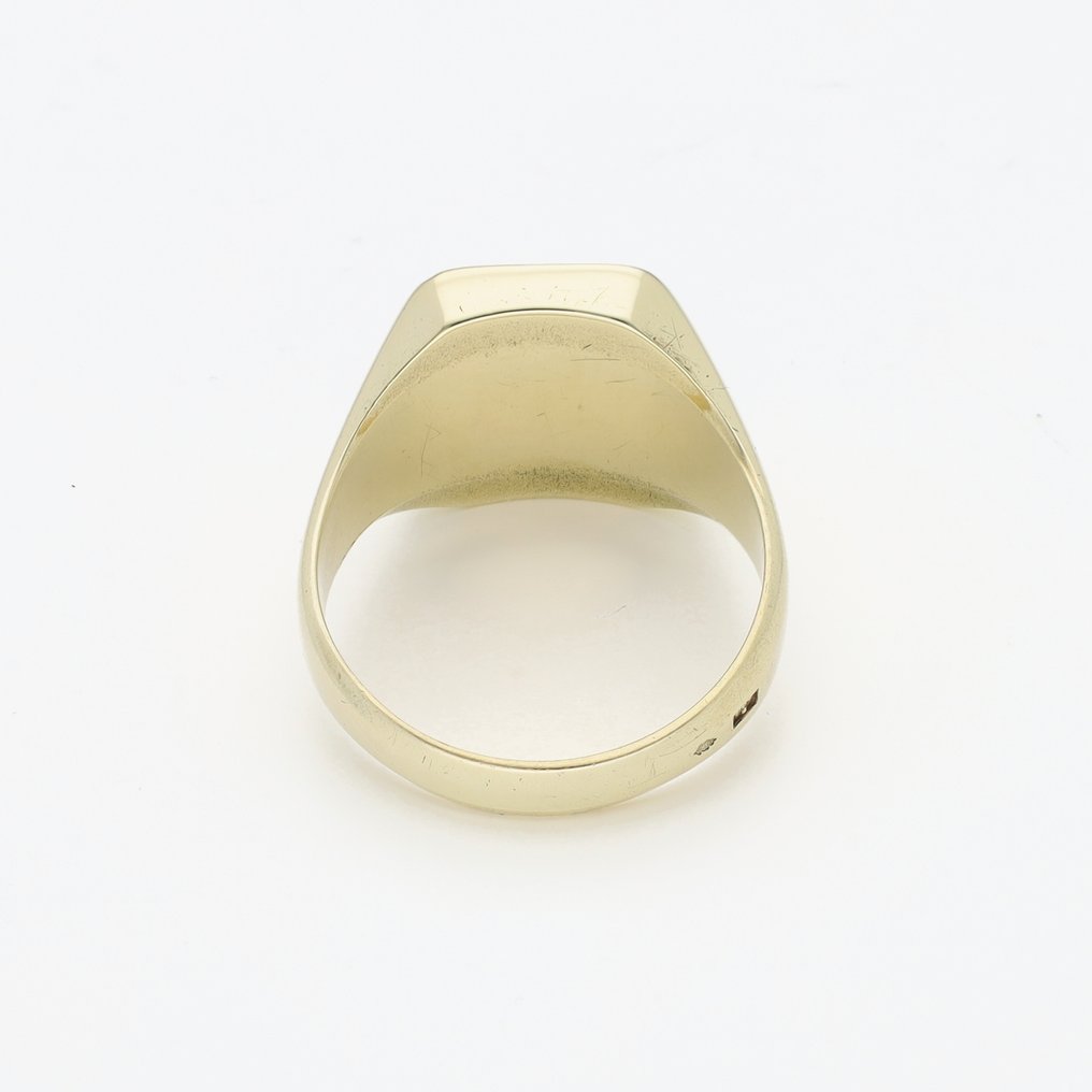 Ring - 14 karat Gulguld - Heliotroop #3.2