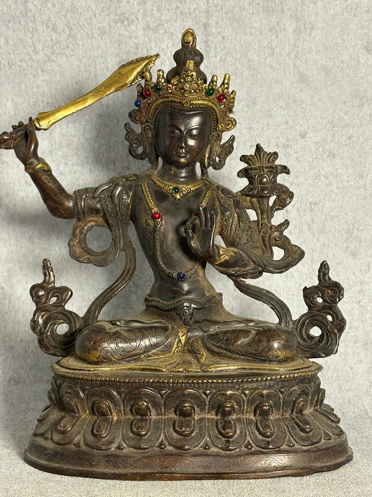 Manjushri - Bronze - Final do século XX #3.2