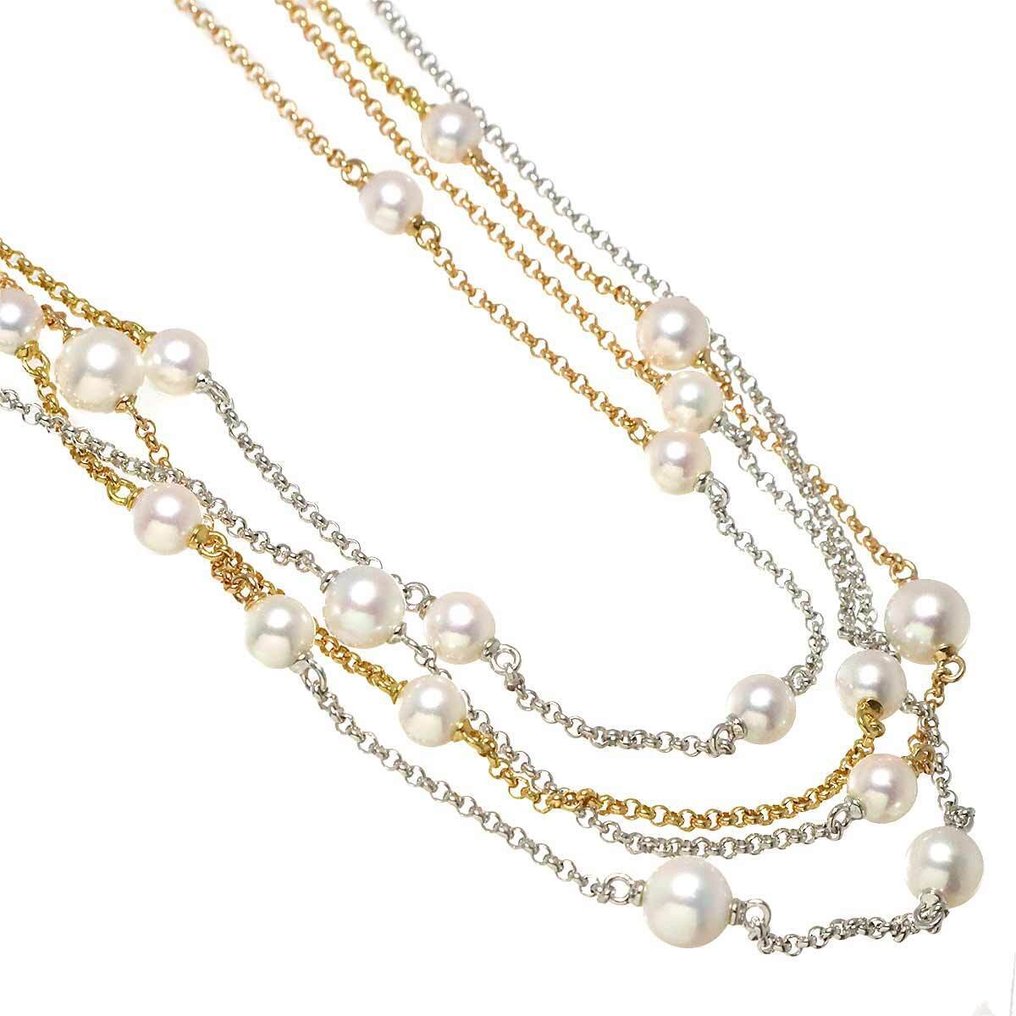 Mikimoto - 项链 - 18K包金 黄金, 玫瑰金, 白金 #2.1